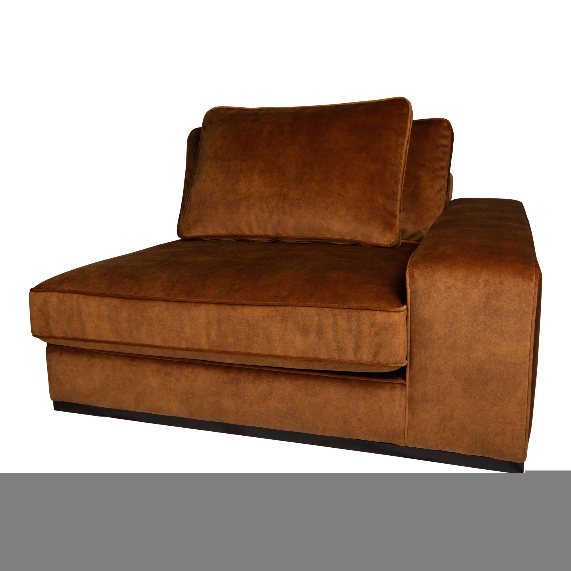 livinglovely.nl - Block sofa - Arm rechts - Adore 28 - Rust PTMD - - PTMD - livinglovely.nl