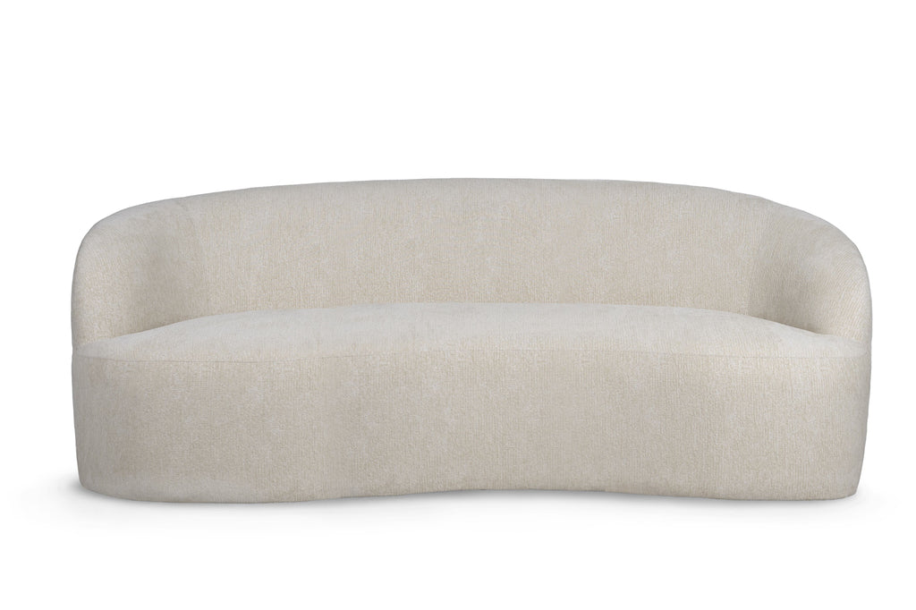 livinglovely.nl - Bohne Cream 9901 Nanci Fabric 3 Seater Sofa PTMD - - PTMD - livinglovely.nl