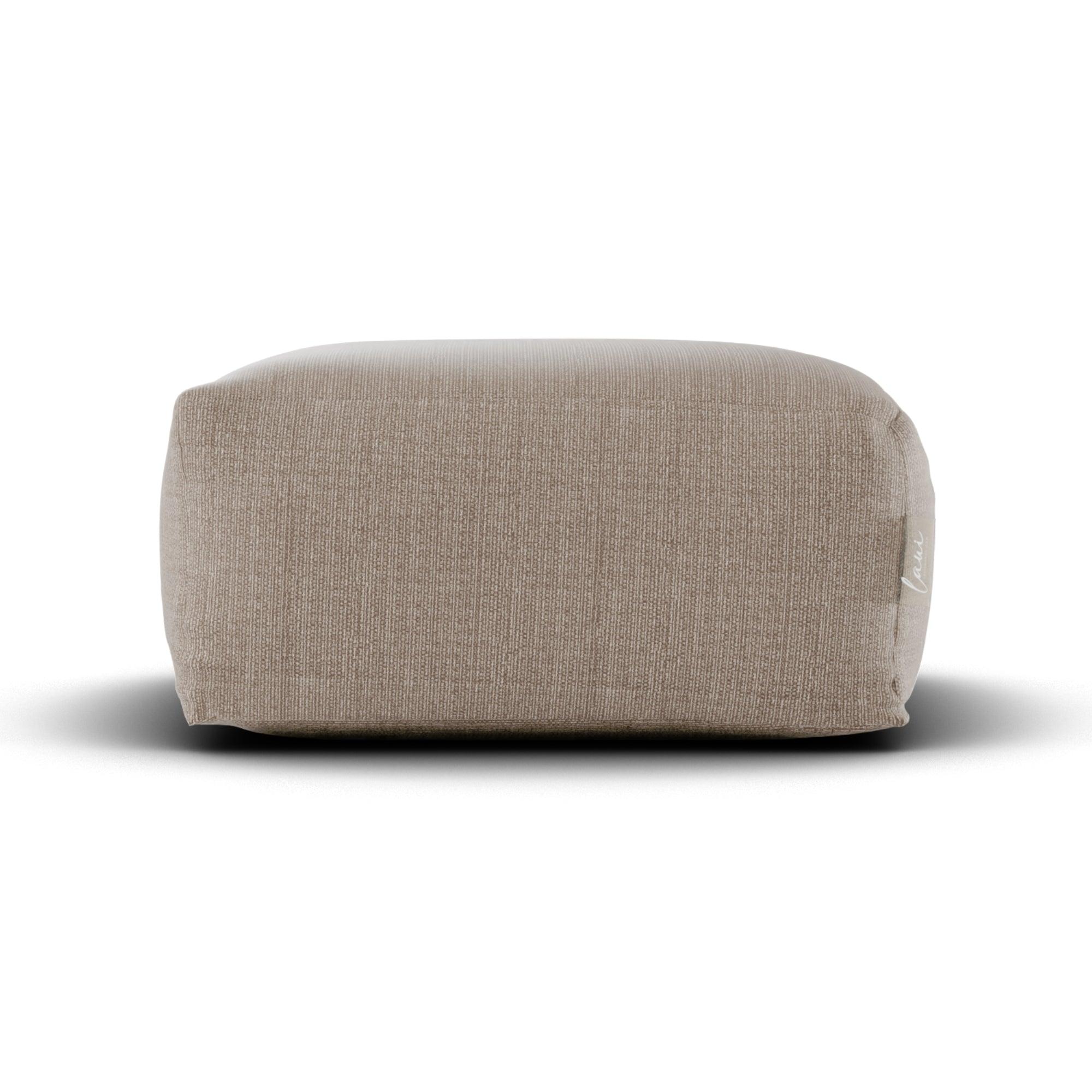 livinglovely.nl - Boho Square Pouf Taupe - Laui Lounge™ - Poef - Laui Lounge - livinglovely.nl