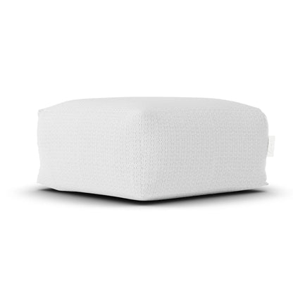 livinglovely.nl - Boho Square Pouf White - Laui Lounge™ - Poef - Laui Lounge - livinglovely.nl