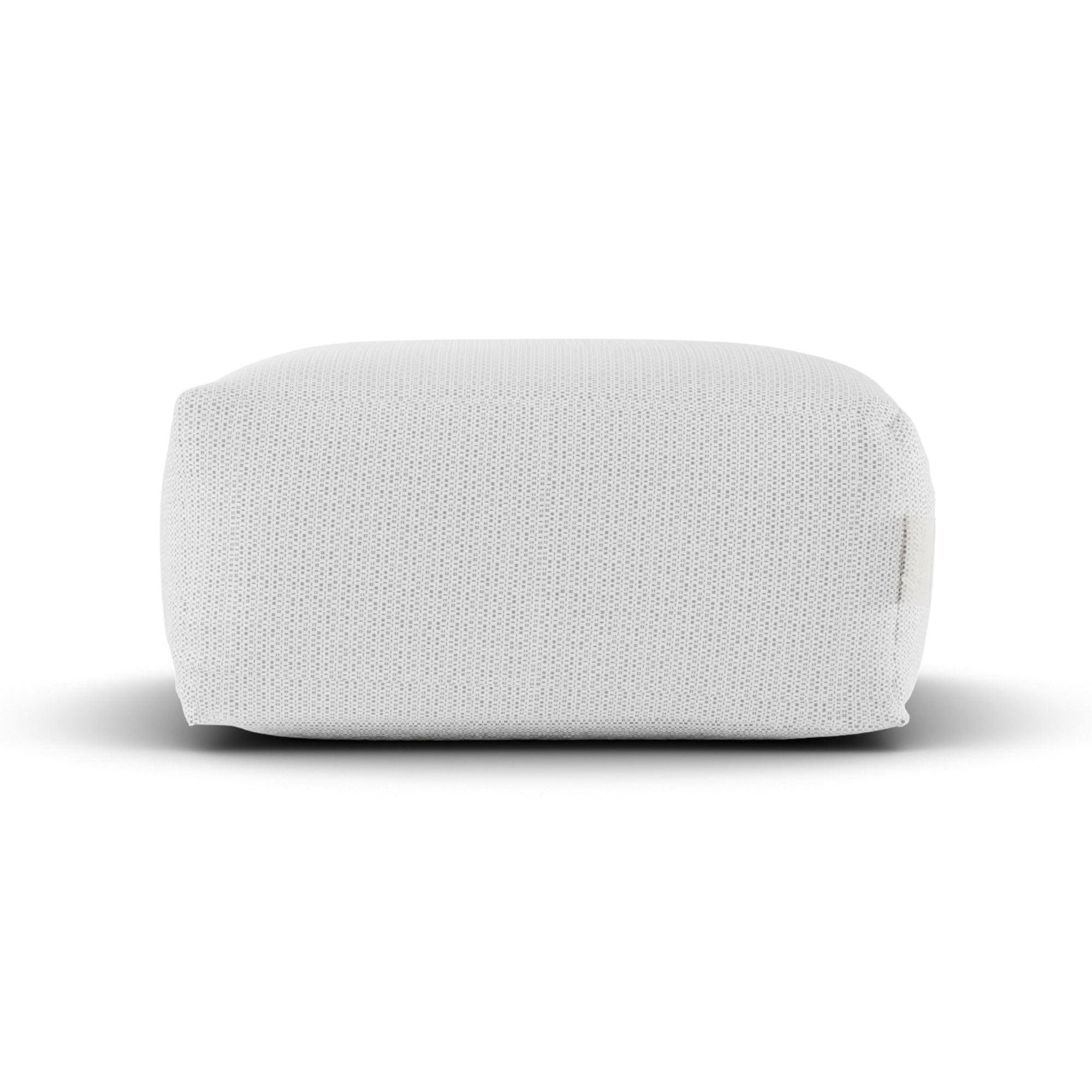 livinglovely.nl - Boho Square Pouf White - Laui Lounge™ - Poef - Laui Lounge - livinglovely.nl