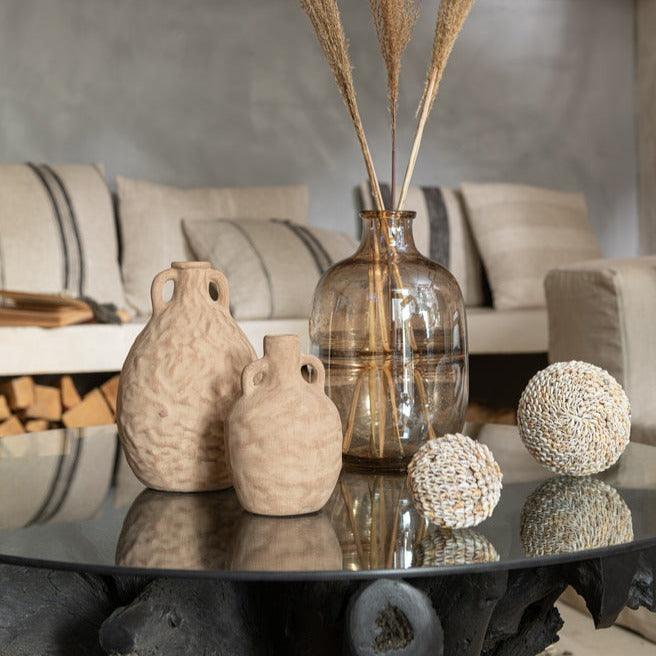 livinglovely.nl - Bol Schelpen Noa Naturel Large Naturel - Decoratie - J-Line - livinglovely.nl