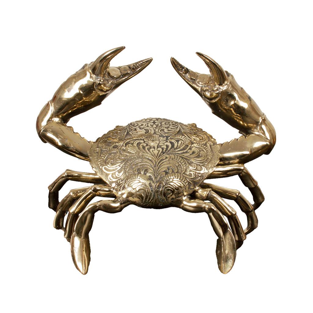 livinglovely.nl - Brass Batik Crab XL - Beeld - Pole to Pole - livinglovely.nl