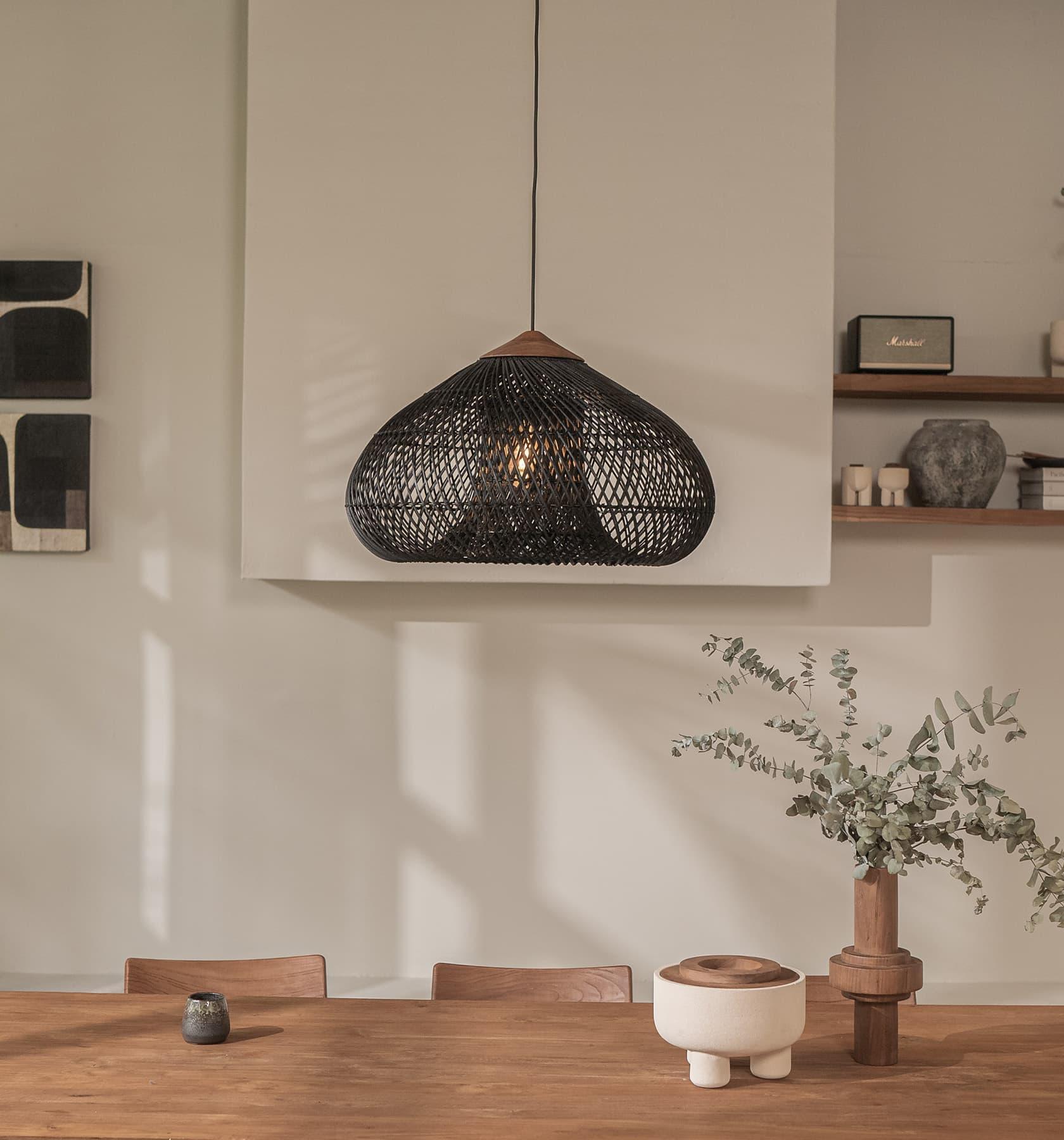 livinglovely.nl - Bright Drum Hanglamp Charcoal Small Ø60x38cm dBodhi - Hanglamp - dBodhi - livinglovely.nl