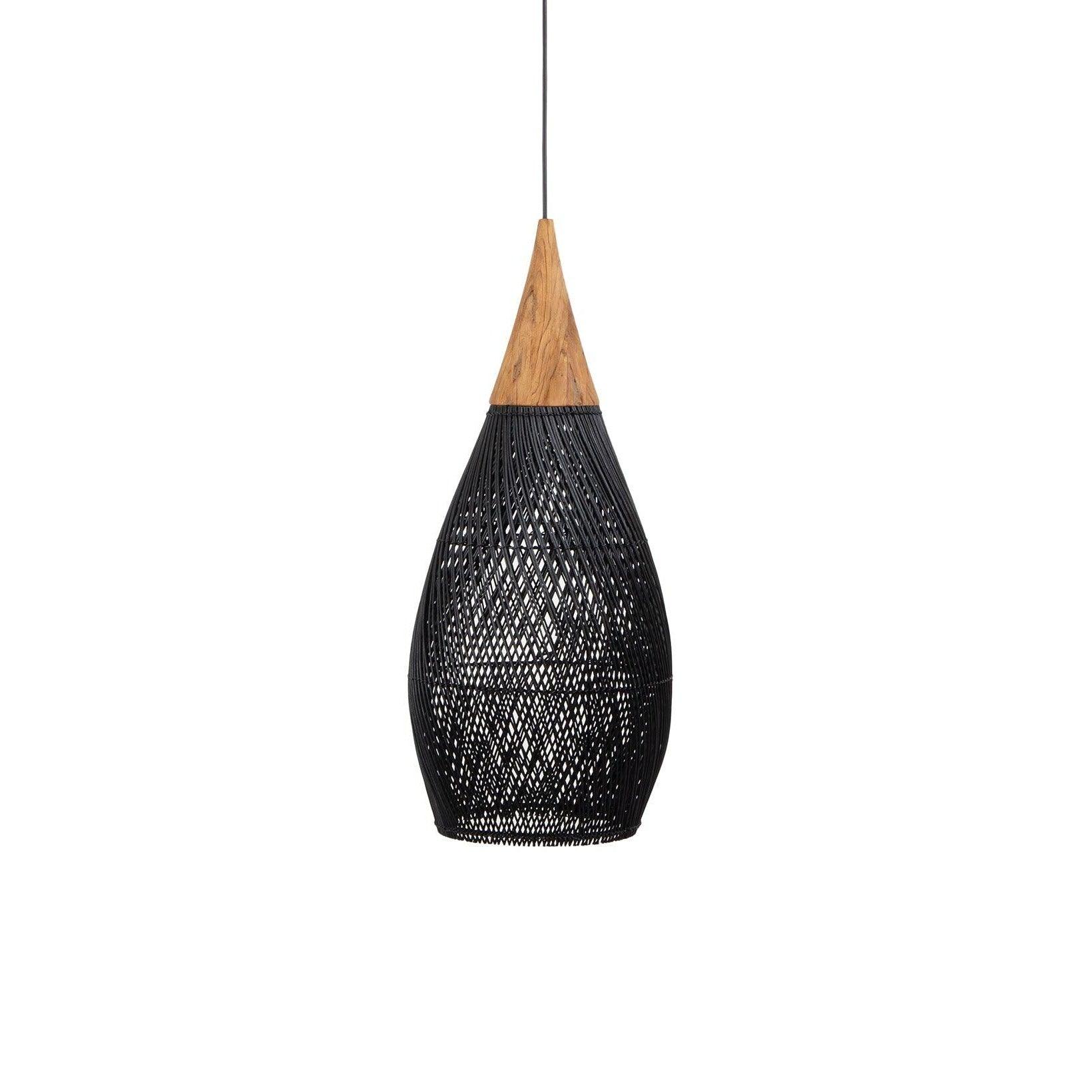 livinglovely.nl - Bright Horn Hanglamp Charcoal Medium Ø27x67.5cm dBodhi - Hanglamp - dBodhi - livinglovely.nl