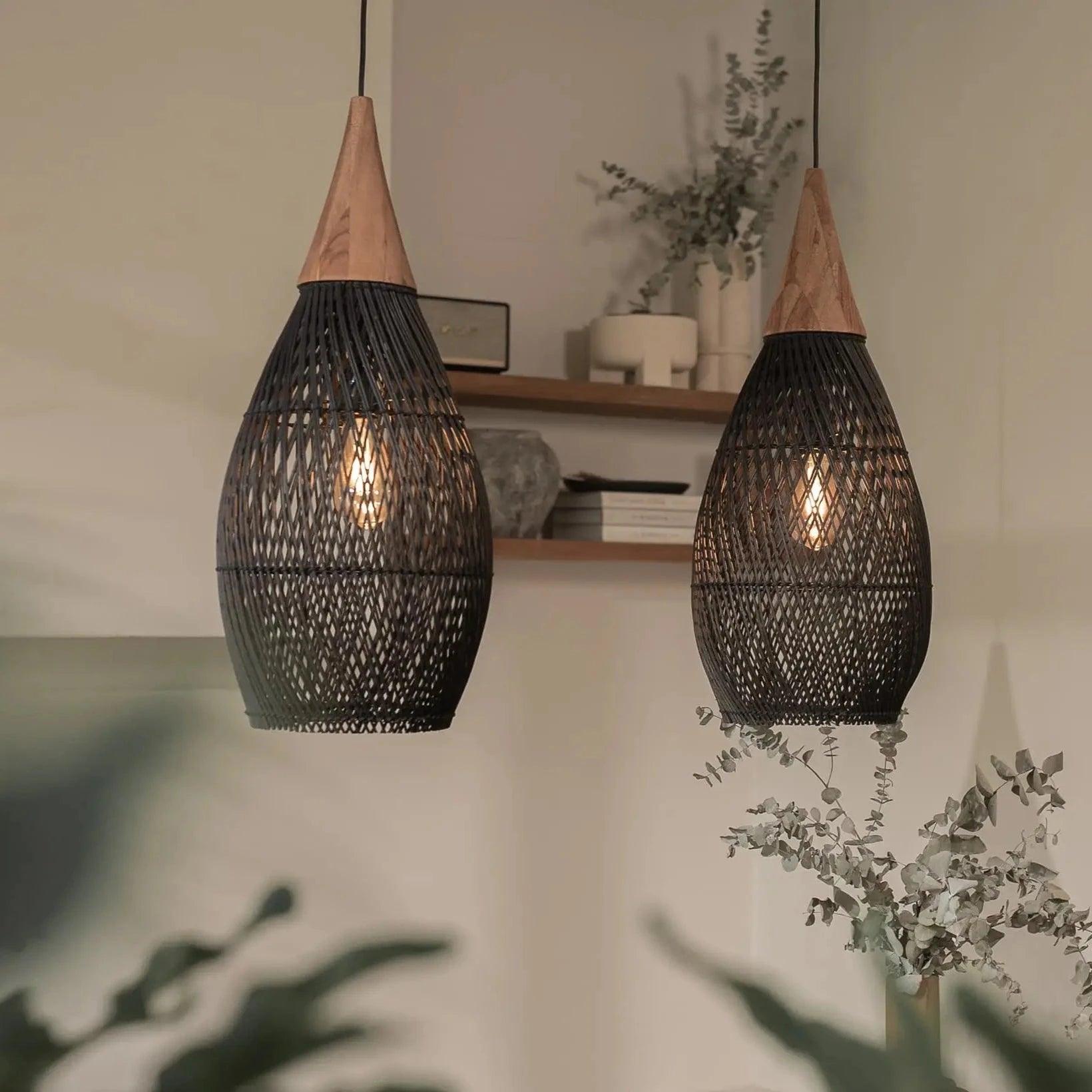 livinglovely.nl - Bright Horn Hanglamp Charcoal Small Ø25x50cm dBodhi - Hanglamp - dBodhi - livinglovely.nl