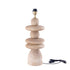 livinglovely.nl - Callain Natural mango wood table lamp base round - - PTMD - livinglovely.nl