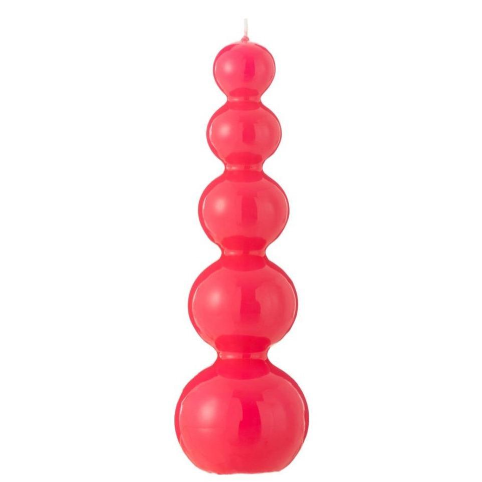 livinglovely.nl - Candle Gourd Fuchsia-25H - Kaars - J-Line - livinglovely.nl