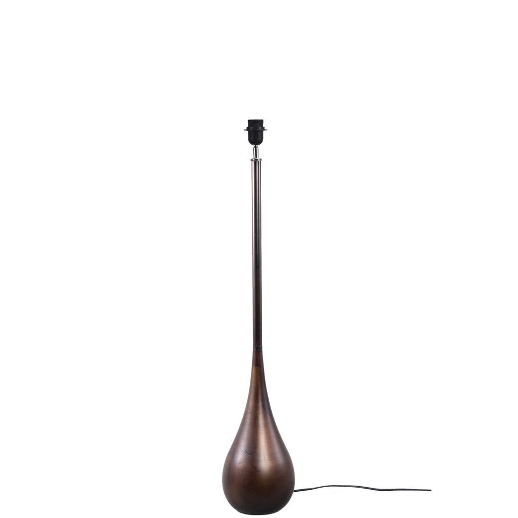 livinglovely.nl - Charlize Bronze iron round floor lamp base L PTMD - Vloerlamp - PTMD - livinglovely.nl