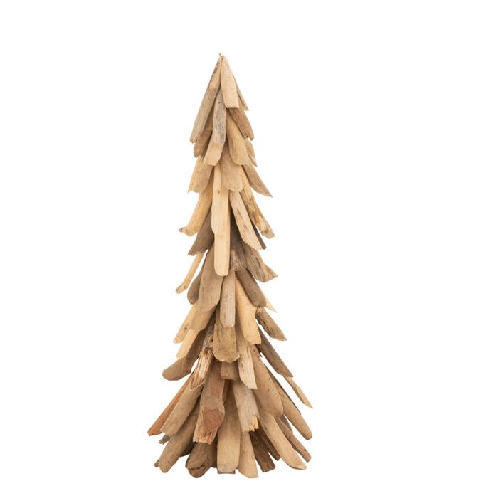 livinglovely.nl - Christmas Tree Thin Driftwood Natural Small - Beeld - J-Line - livinglovely.nl