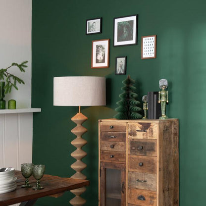 livinglovely.nl - Christmas Tree Waves Paper Dark Green/Copper Medium - - J-Line - livinglovely.nl