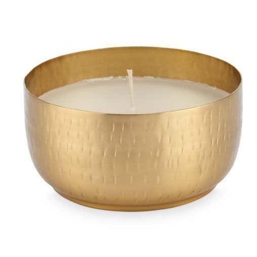 livinglovely.nl - Cup with Candle Metal Gold Ø11x5.5cm - Kaarshouder - VT-wonen - livinglovely.nl