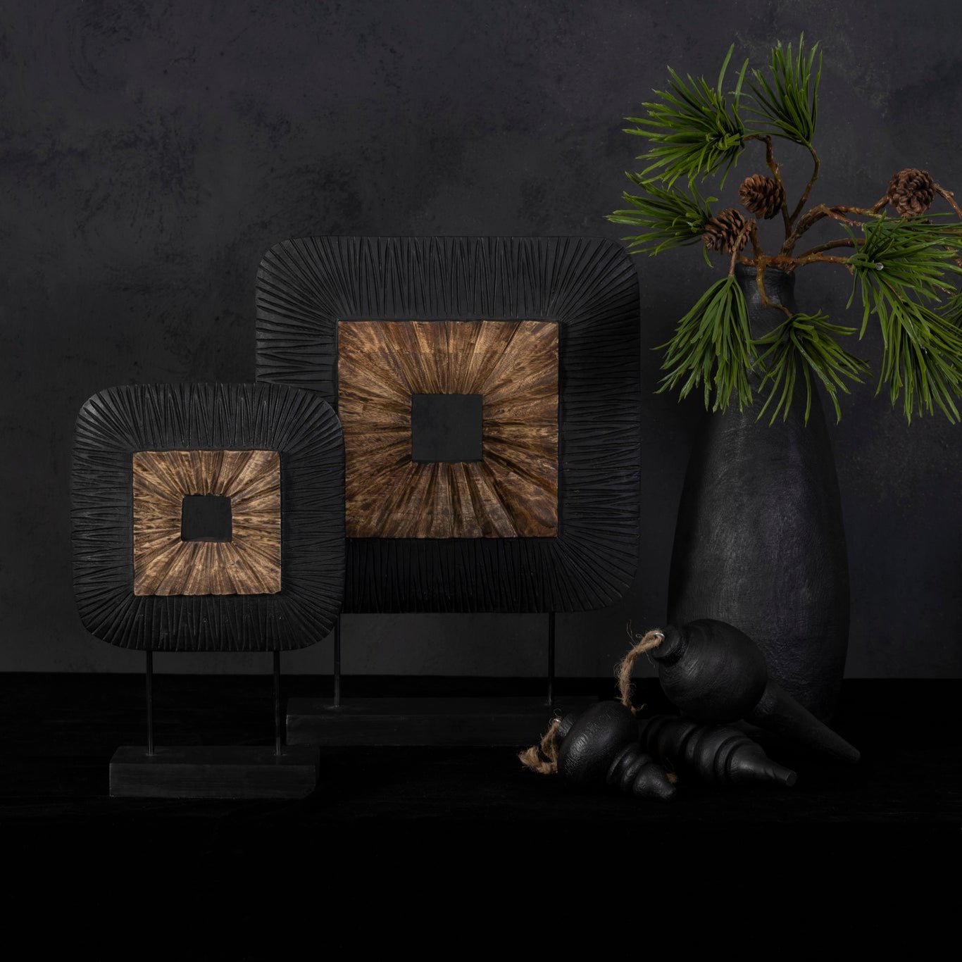 livinglovely.nl - Das Brown mango wood rectangle statue M PTMD - Ornament - PTMD - livinglovely.nl