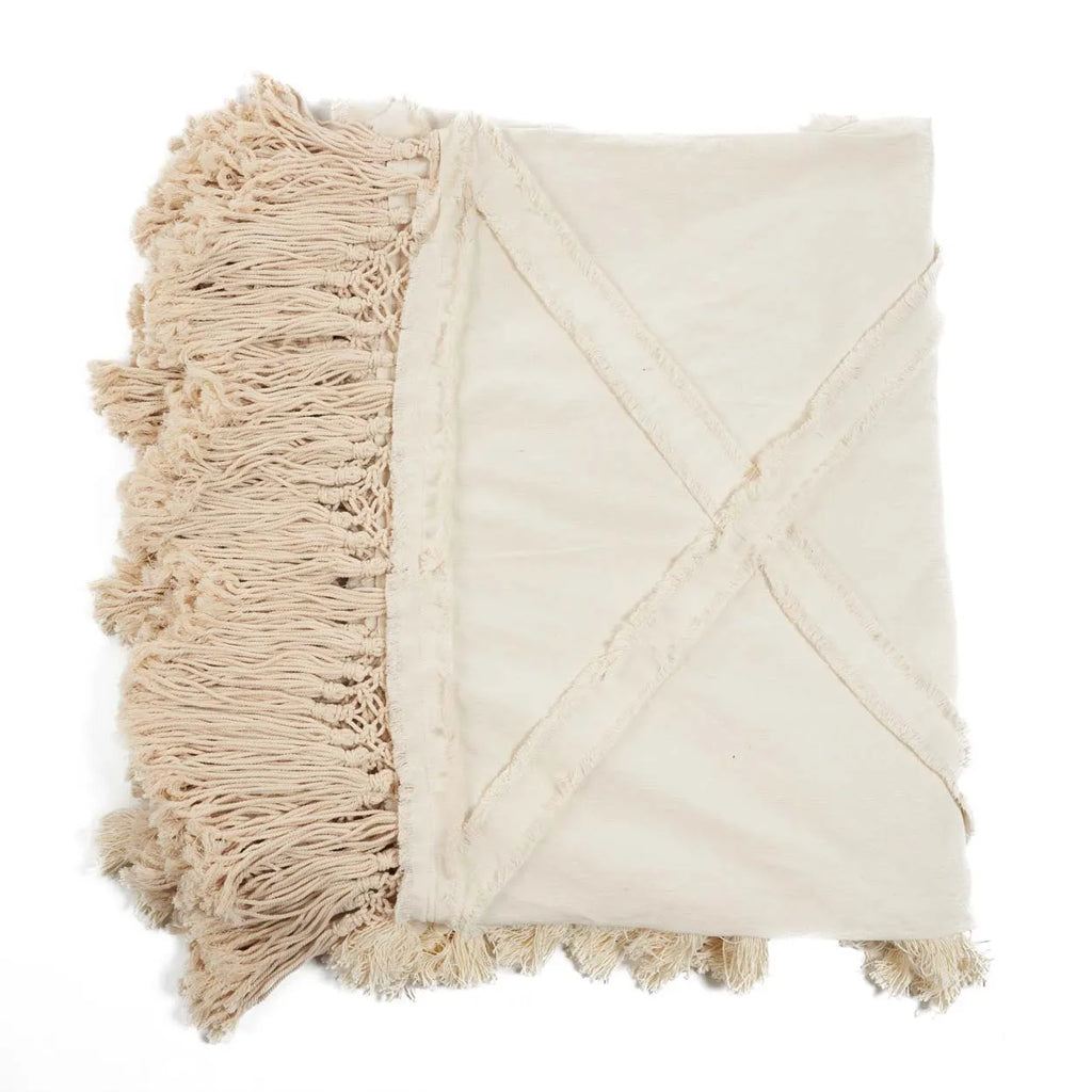 livinglovely.nl - De Berber Bedsprei - Naturel - Plaid - Bazar Bizar - livinglovely.nl