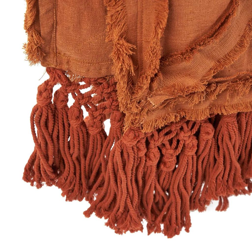 livinglovely.nl - De Berber Bedsprei - Terracotta - Plaid - Bazar Bizar - livinglovely.nl