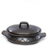 livinglovely.nl - De Burned Ovale Pot Met Patroon en Handvaten - Zwart - Schaal - Bazar Bizar - livinglovely.nl