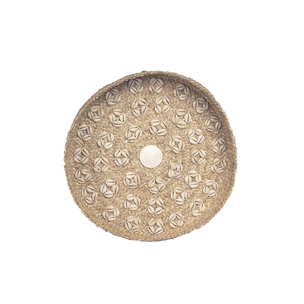 livinglovely.nl - De Caribe Shell Plaat - Naturel Wit - M - Wanddecoratie - Bazar Bizar - livinglovely.nl