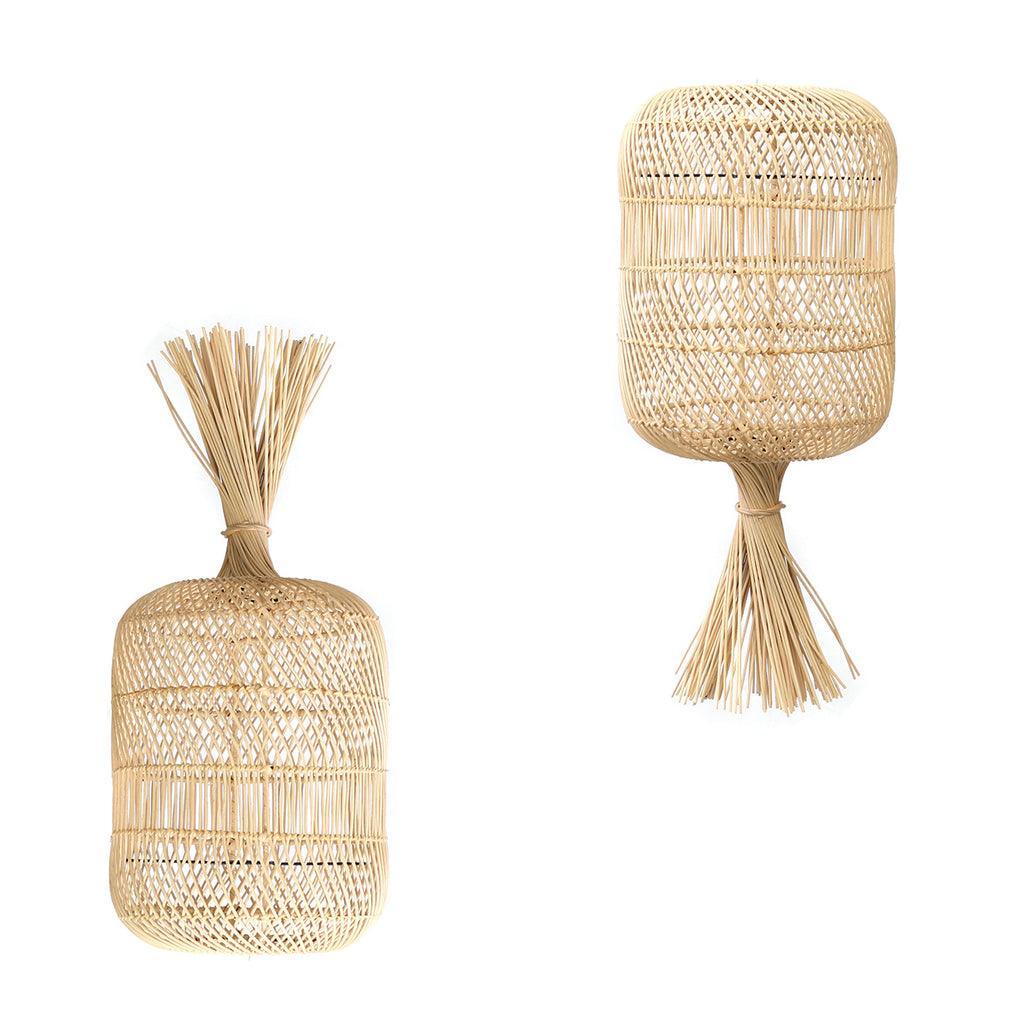 livinglovely.nl - De Dumpling Hang- en Vloerlamp - Naturel - S - Hanglamp - Bazar Bizar - livinglovely.nl