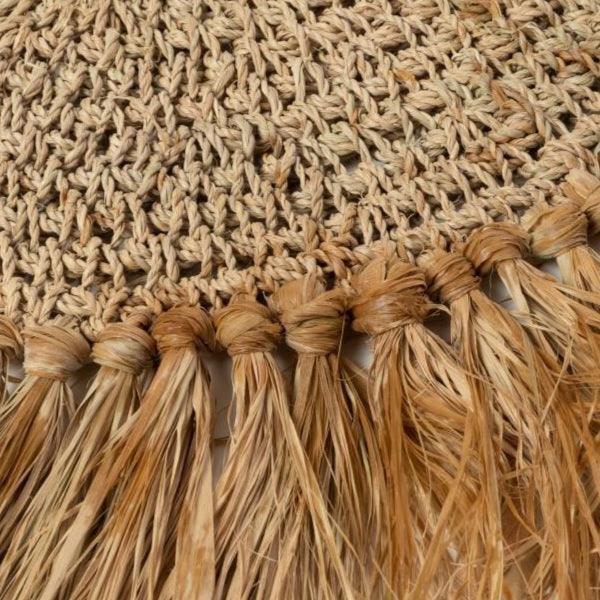 livinglovely.nl - De Gehaakte Raffia Placemat - Naturel - Placemat - Bazar Bizar - livinglovely.nl