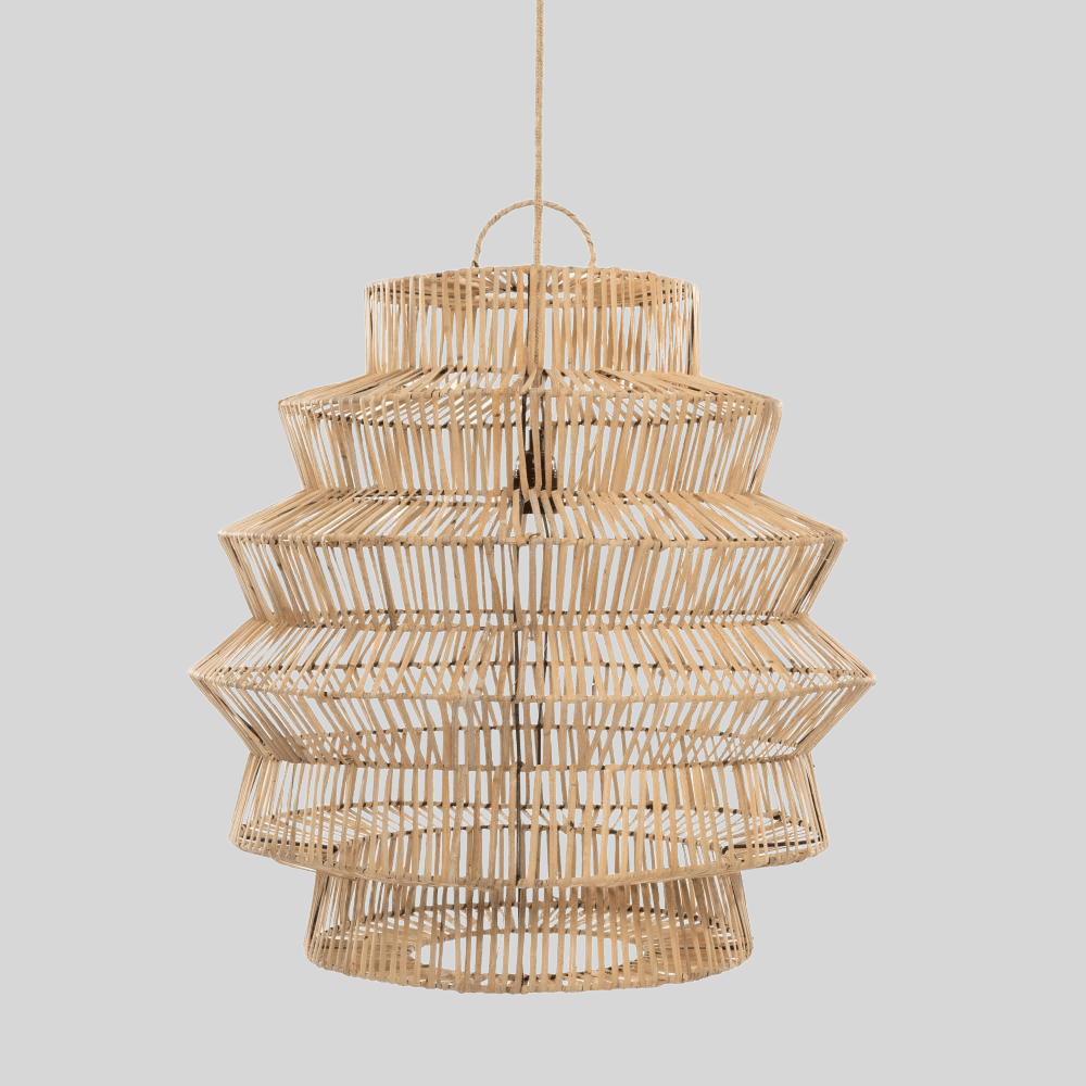 livinglovely.nl - De Good Vibes Hanglamp - Naturel - M - Hanglamp - Bazar Bizar - livinglovely.nl