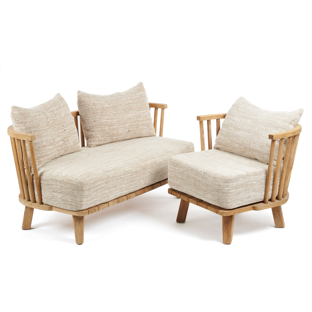 livinglovely.nl - De Malawi Tweezitter - Naturel Beige - Bank - Bazar Bizar - livinglovely.nl