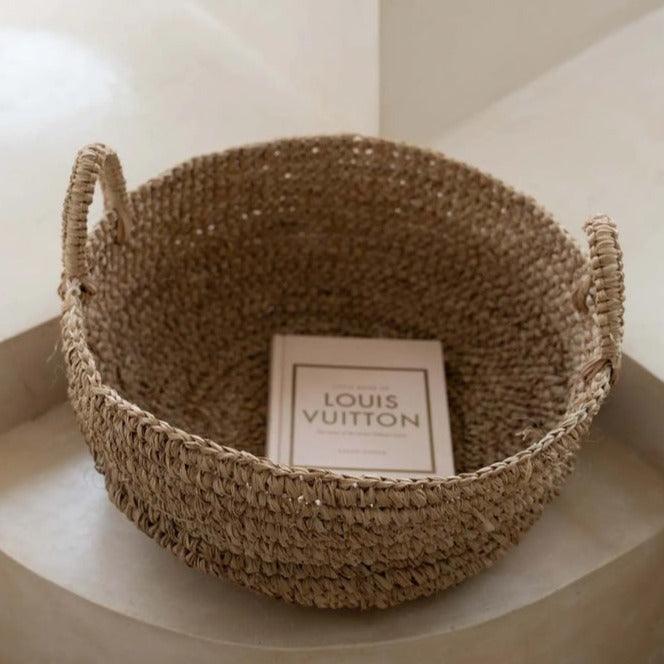 livinglovely.nl - De Raffia Mand - Naturel - L - Mand - Bazar Bizar - livinglovely.nl