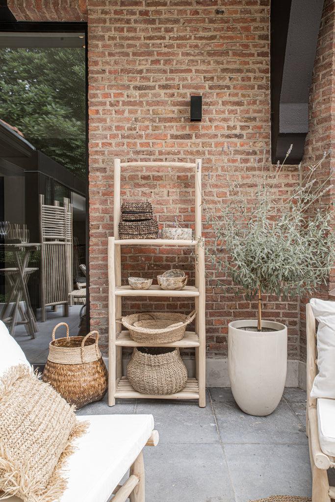 livinglovely.nl - De Raffia Mand - Naturel - L - Mand - Bazar Bizar - livinglovely.nl