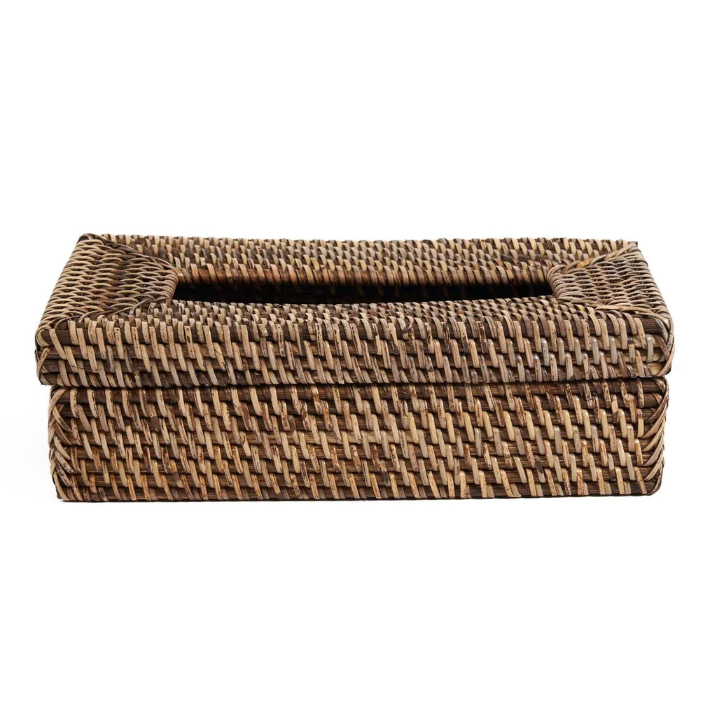 livinglovely.nl - De Rattan Classic Tissue Doos - Naturel Bruin - Opbergdoos - Bazar Bizar - livinglovely.nl