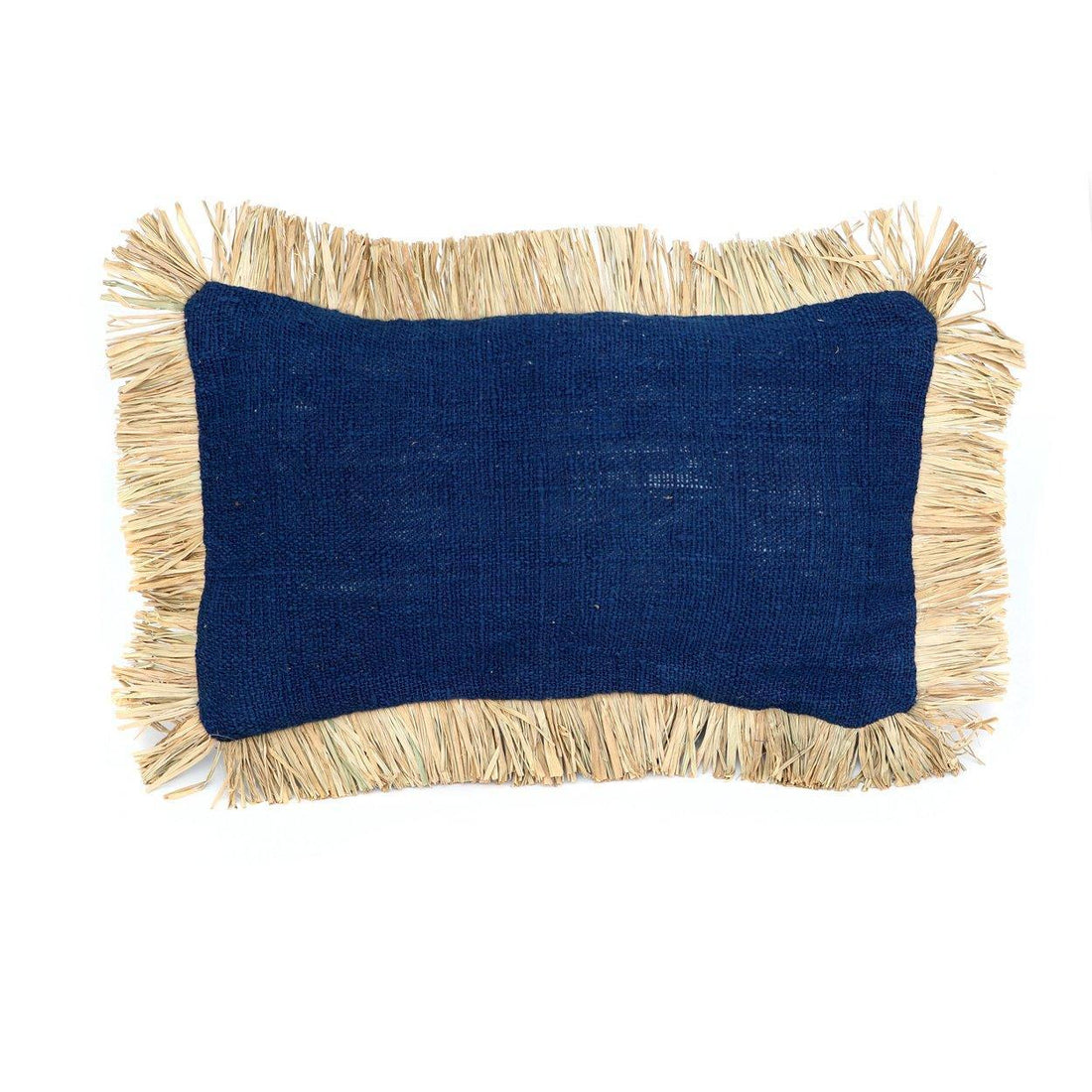 livinglovely.nl - De Saint Tropez Kussenhoes - Blauw Naturel - 30x50 - Kussen - Bazar Bizar - livinglovely.nl