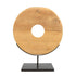 livinglovely.nl - De Teak Disc op Stand - L - Ornament - Bazar Bizar - livinglovely.nl