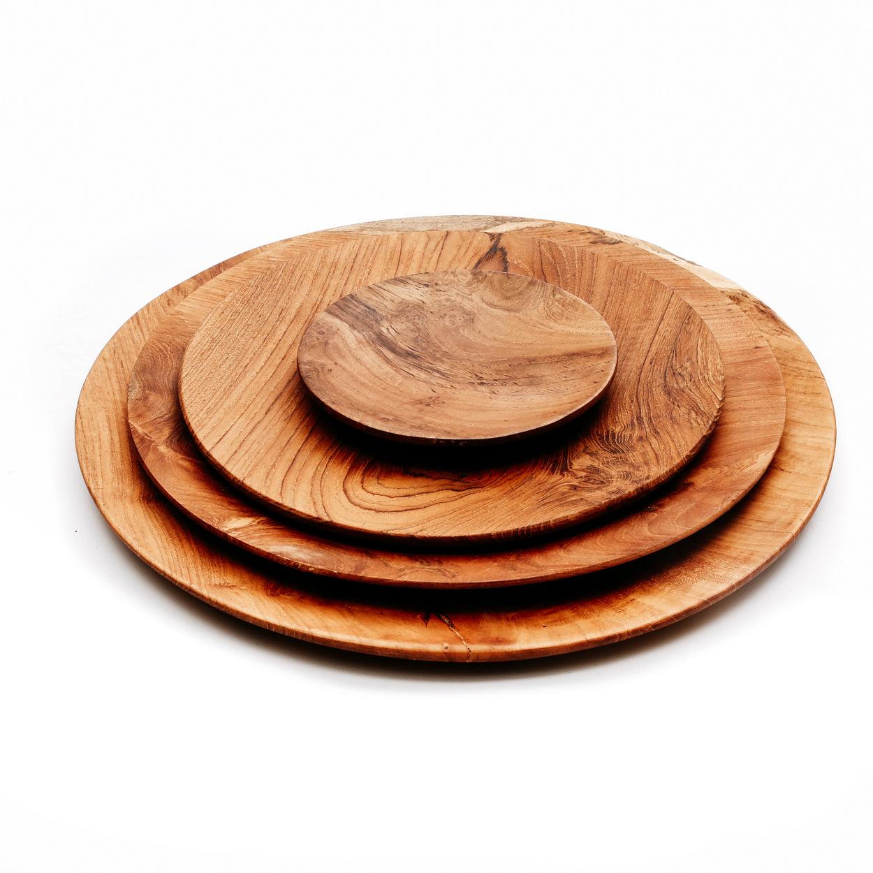 livinglovely.nl - De Teak Root Rond Bord - L - Bord - Bazar Bizar - livinglovely.nl