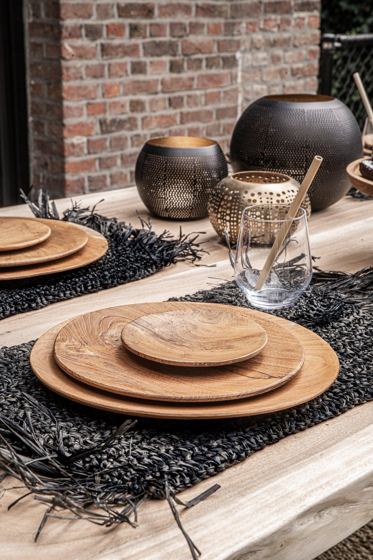 livinglovely.nl - De Teak Root Rond Bord - L - Bord - Bazar Bizar - livinglovely.nl