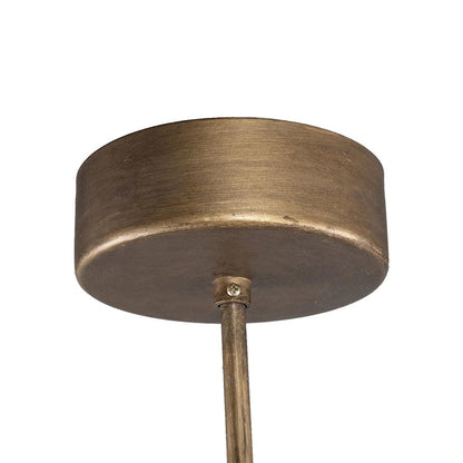 livinglovely.nl - Dotta Ronde Hanglamp - H146 x Ø50 cm - Metaal - Koper PTMD - Hanglamp - PTMD - livinglovely.nl