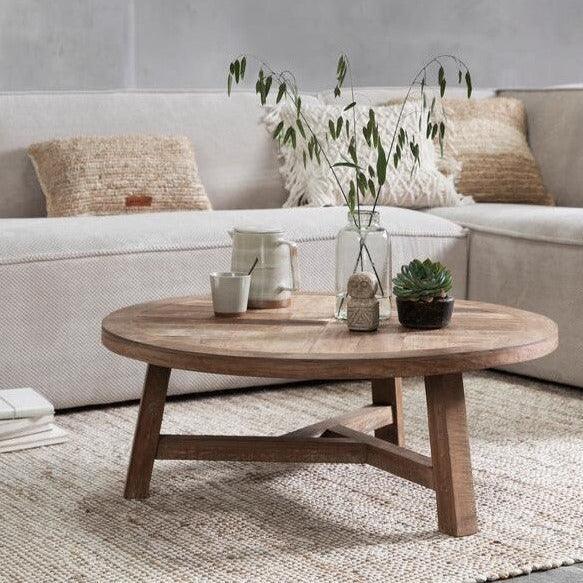 livinglovely.nl - DTP Home Classic Salontafel Monastery Rond 90cm - Salontafel - DTP Home - livinglovely.nl