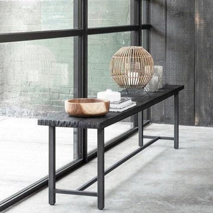 livinglovely.nl - DTP Home Eetkamerbank Timeless Black Beam 190cm - Eetkamerbank - DTP Home - livinglovely.nl