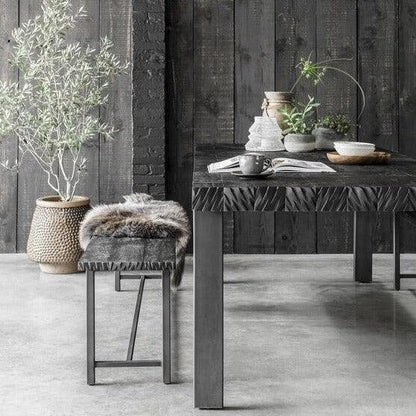 livinglovely.nl - DTP Home Eetkamerbank Timeless Black Beam 240cm - Eetkamerbank - DTP Home - livinglovely.nl