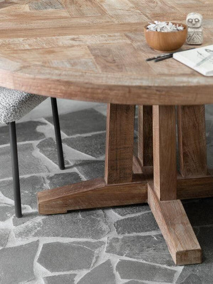 livinglovely.nl - DTP Home Eettafel Classic Castello rond 160cm - Eetkamertafel - DTP Home - livinglovely.nl