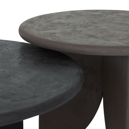 livinglovely.nl - DTP Home Scala Salontafel Melo Earth Fudge / Pepper Set van 2 - Salontafel - DTP Home - livinglovely.nl