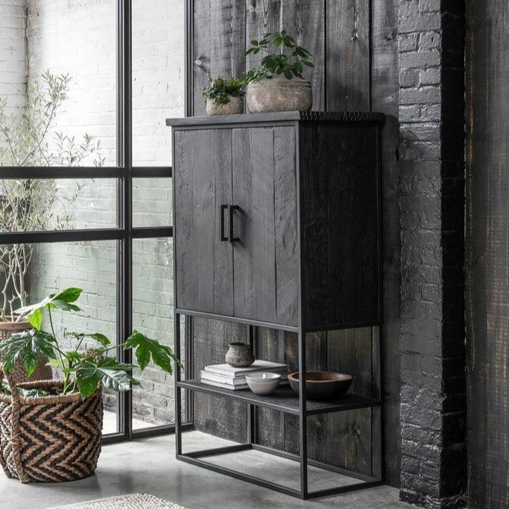 livinglovely.nl - DTP Home Timeless Black Bergkast Beam Small 140cm - Bergkast - DTP Home - livinglovely.nl