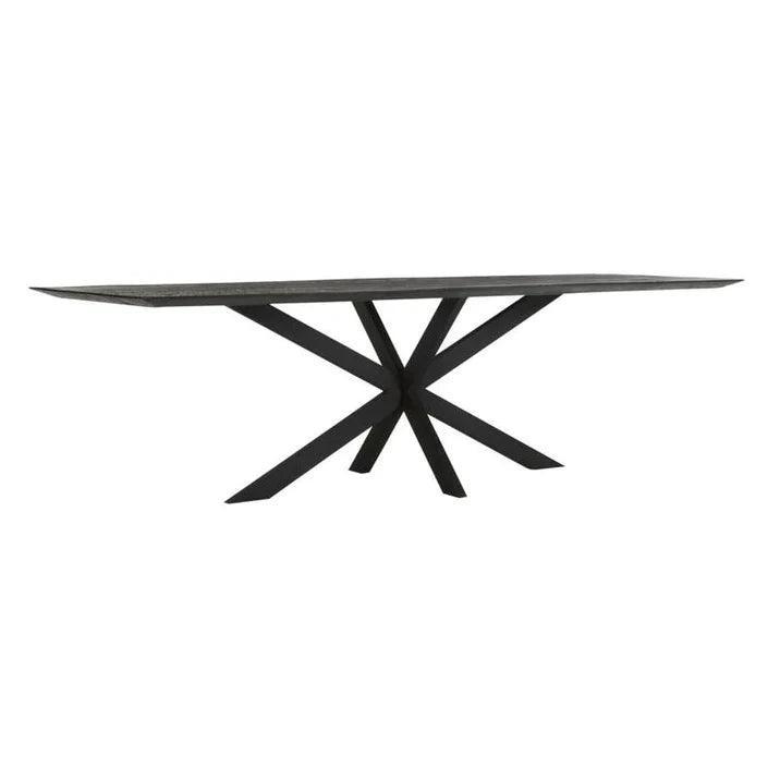 livinglovely.nl - DTP Home Timeless Black Eettafel Curves 260cm - Eetkamertafel - DTP Home - livinglovely.nl