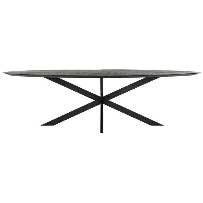 livinglovely.nl - DTP Home Timeless black Eettafel Shape Ovaal 200cm - Eetkamertafel - DTP Home - livinglovely.nl