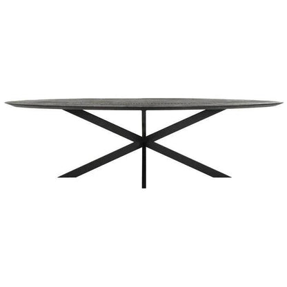 livinglovely.nl - DTP Home Timeless black Eettafel Shape Ovaal 200cm - Eetkamertafel - DTP Home - livinglovely.nl