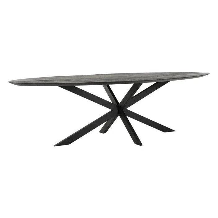 livinglovely.nl - DTP Home Timeless black Eettafel Shape Ovaal 200cm - Eetkamertafel - DTP Home - livinglovely.nl