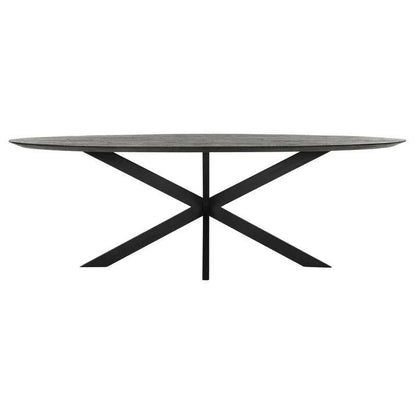 livinglovely.nl - DTP Home Timeless black Eettafel Shape Ovaal 200cm - Eetkamertafel - DTP Home - livinglovely.nl