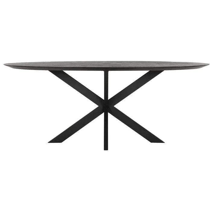 livinglovely.nl - DTP Home Timeless black Eettafel Shape Ovaal 200cm - Eetkamertafel - DTP Home - livinglovely.nl