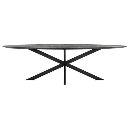 livinglovely.nl - DTP Home Timeless black Eettafel Shape Ovaal 240cm - Eetkamertafel - DTP Home - livinglovely.nl