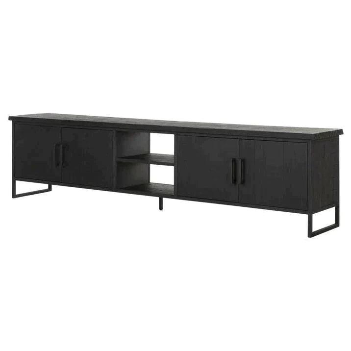 livinglovely.nl - DTP Home Timeless Black TV Meubel Beam No.2 Large 220cm - TV meubel - DTP Home - livinglovely.nl