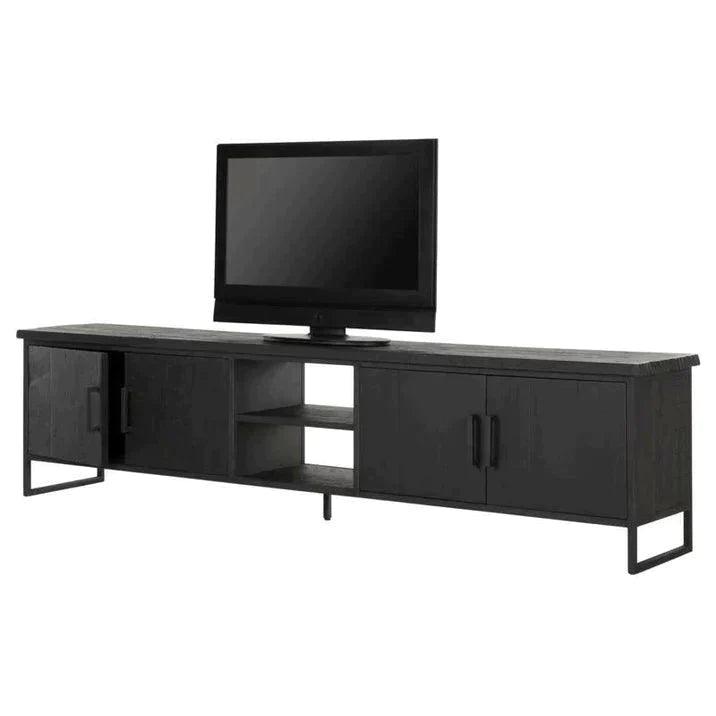 livinglovely.nl - DTP Home Timeless Black TV Meubel Beam No.2 Large 220cm - TV meubel - DTP Home - livinglovely.nl