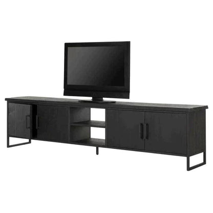 livinglovely.nl - DTP Home Timeless Black TV Meubel Beam No.2 Large 220cm - TV meubel - DTP Home - livinglovely.nl