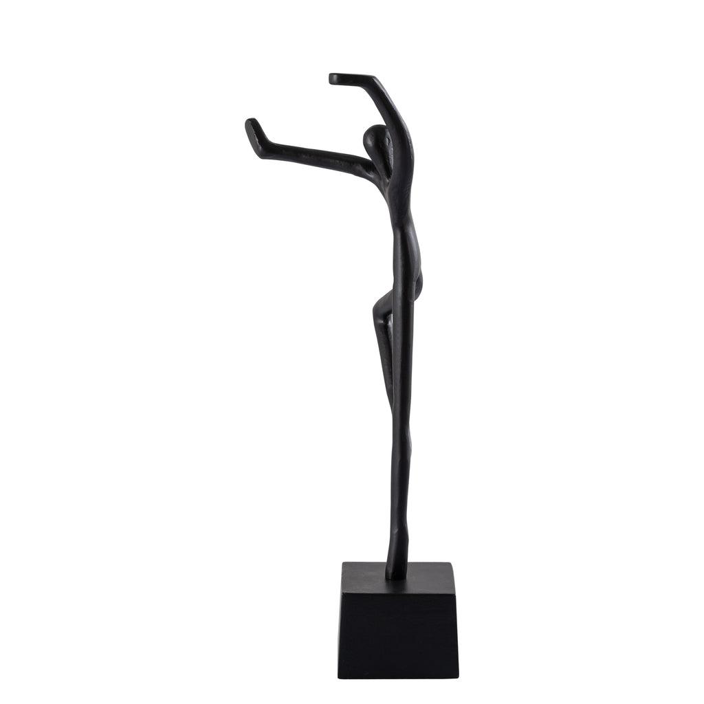 livinglovely.nl - Eagen Black casted alu statue kung fu man PTMD - Beeld - PTMD - livinglovely.nl